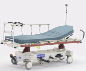Trauma Stretcher with Height Adjustment, Trendelenburg, Adj Backrest/ Knee Section with XRay