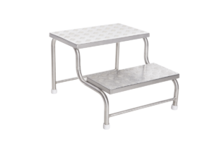 Double Step Stainless Steel Chequered Plate Top