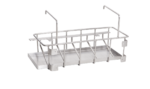 5 Bedpan and Urinal Rack with Drip Tray S/S