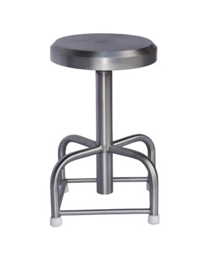 Stool Ops Stainless Steel Frame With Adjustable Aluminum Seat Mobile