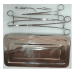 Surgical Set - Vascular Clamp (5pc) with Tray