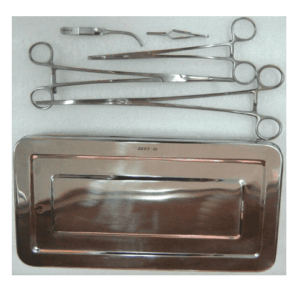 Surgical Set - Vascular Clamp (5pc) with Tray