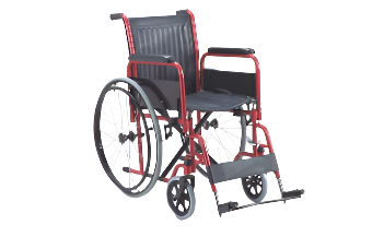 wheelchair-steel-pvc-detchable-arm-and-foot-rest